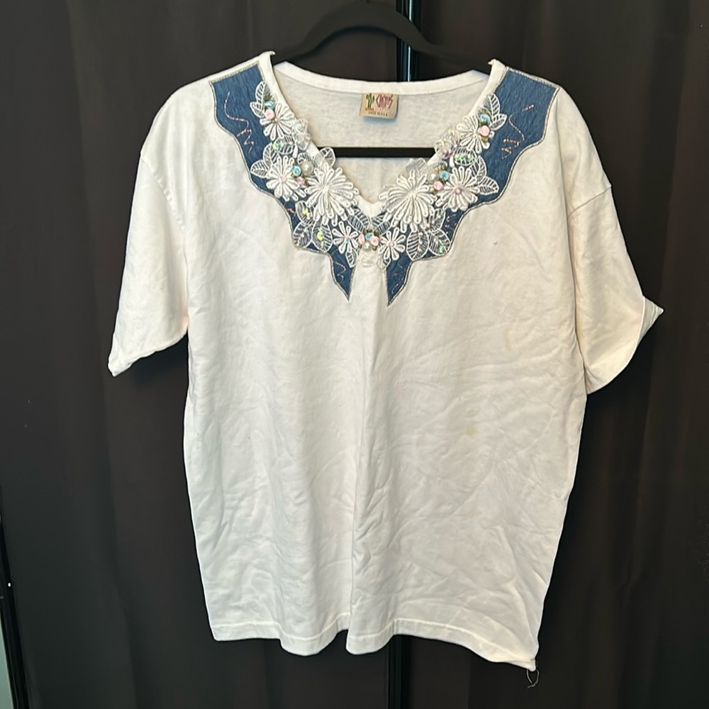 This amazing shirt literally speaks for itself. Does some have some yellowing